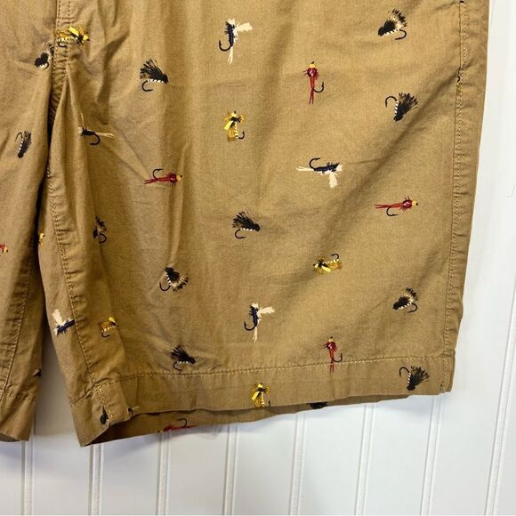 Vintage Eddie Bauer Fly Fishing pattern shorts 35W 100 percent cotton - Picture 5 of 15